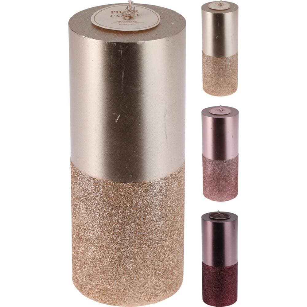 Koopman Candle Metalic 17Cm 3Ass