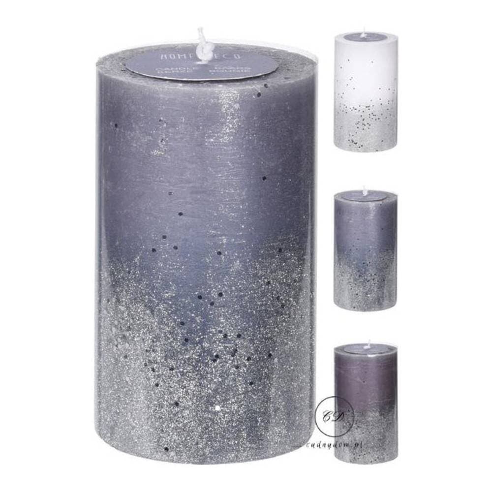 Koopman Candle Pillar Wıth Glitter Wax