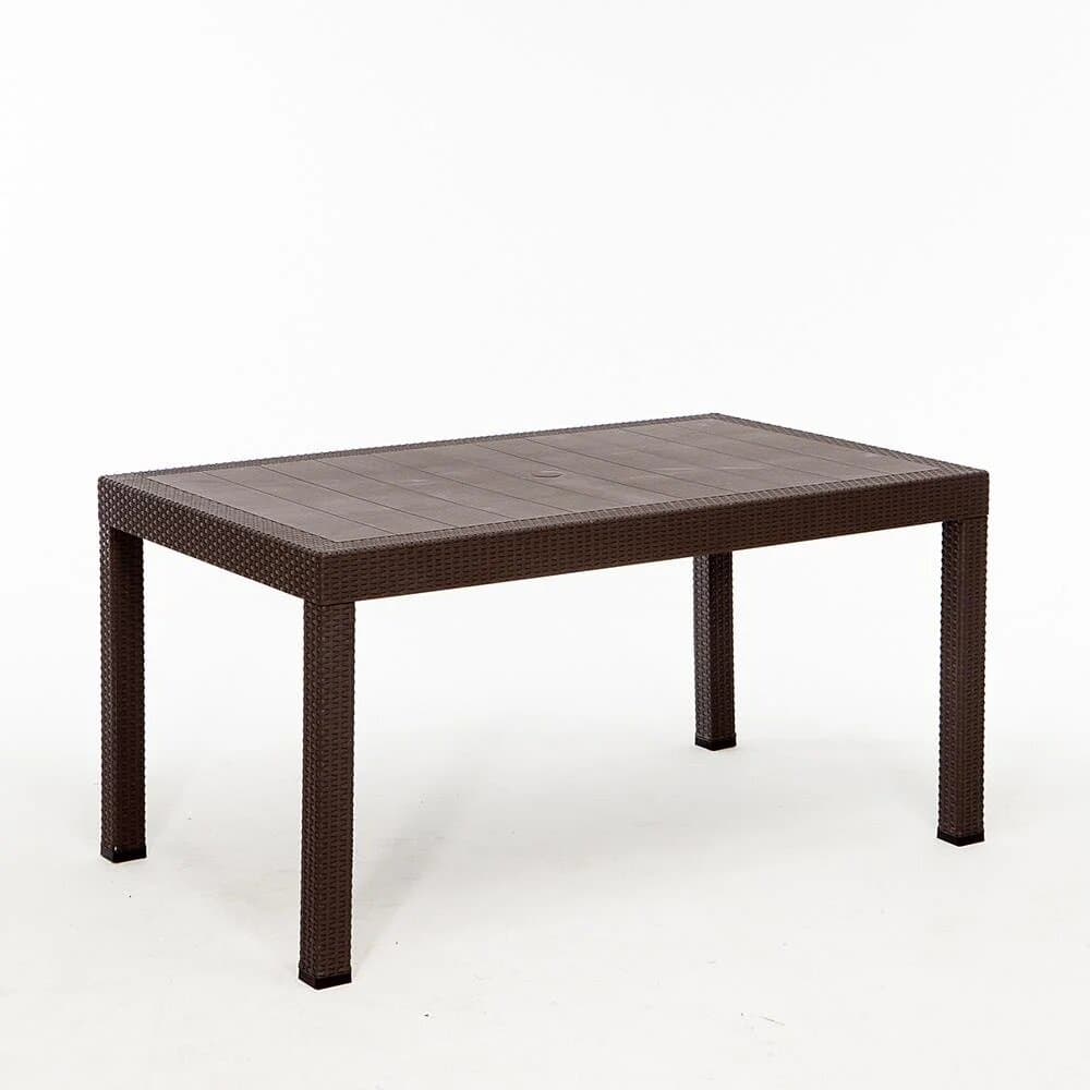 Daim Plastik Table Without Glass 90*150 Cm - Brown