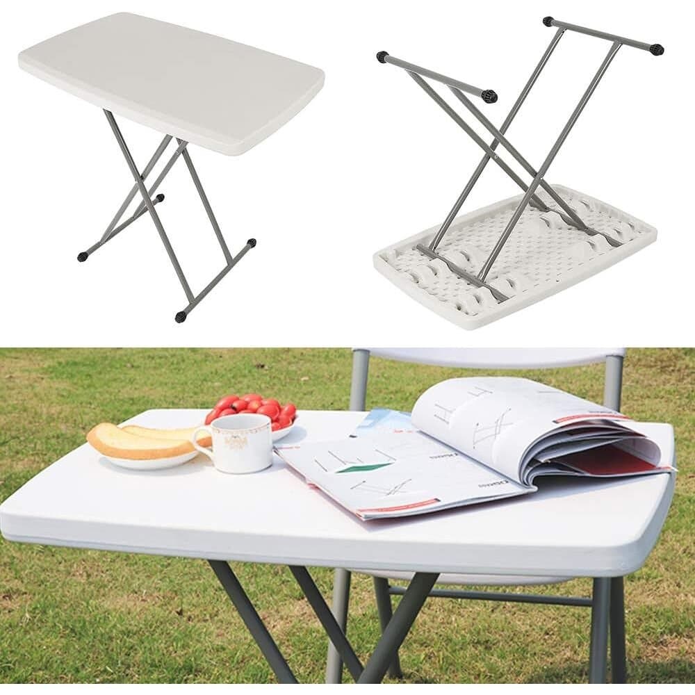 Oster White Plastic Folding Table 76 x 50 Cm