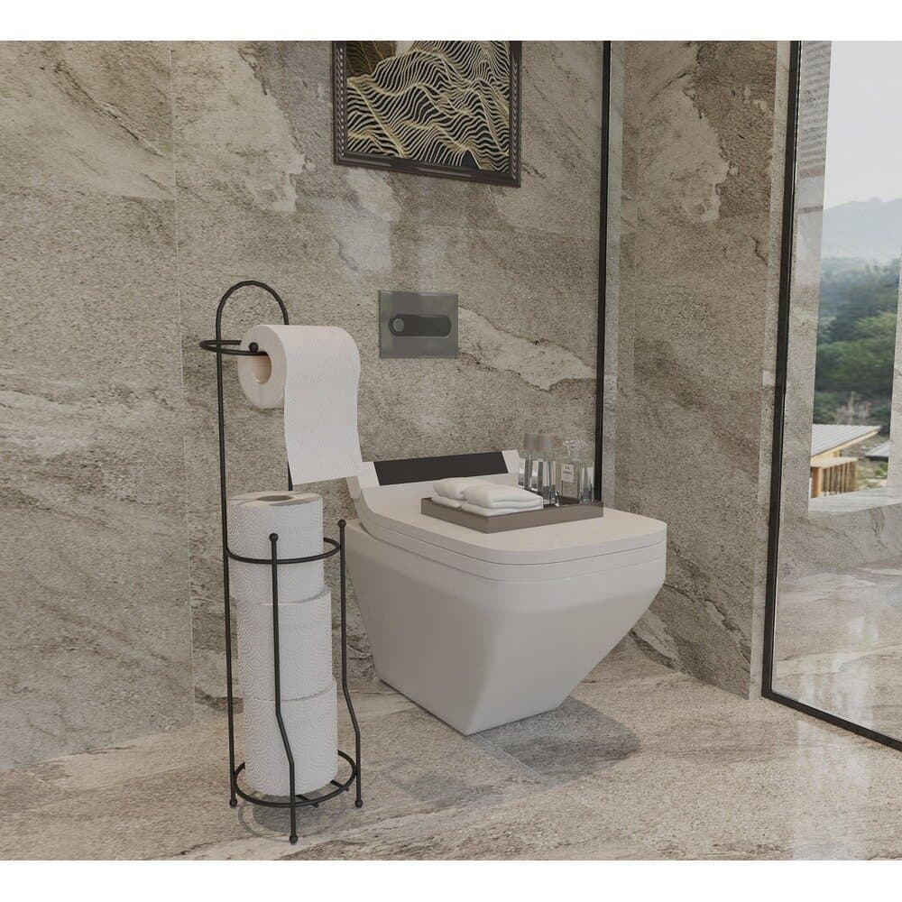 Suntel Toilet Paper Holder - Black - SB161-B