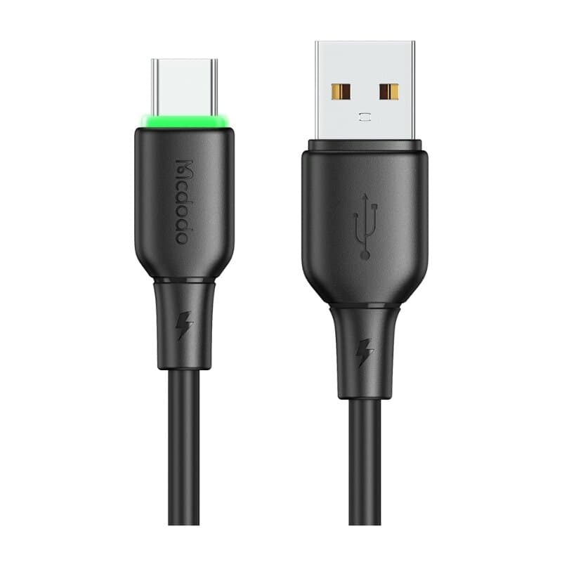 McDodo Type-C Data Cable with LED Light - CA-4751 (Black)