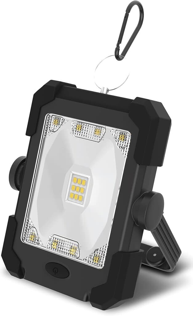 Lightzone Solar Work Light – 10000mAh Rechargeable, Waterproof, for Camping & Outdoors