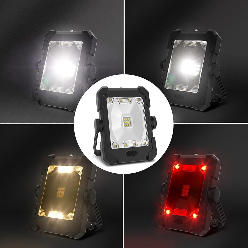 Lightzone Solar Work Light – 10000mAh Rechargeable, Waterproof, for Camping & Outdoors 3