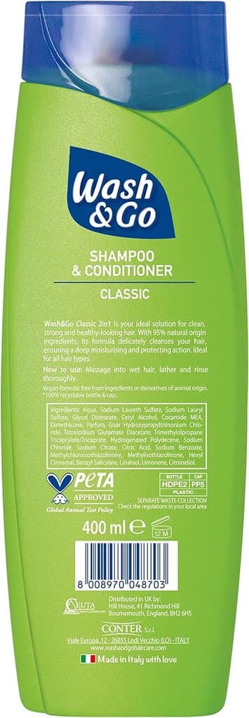Wash & Go Classic 2 in 1 Shampoo & Conditioner 2