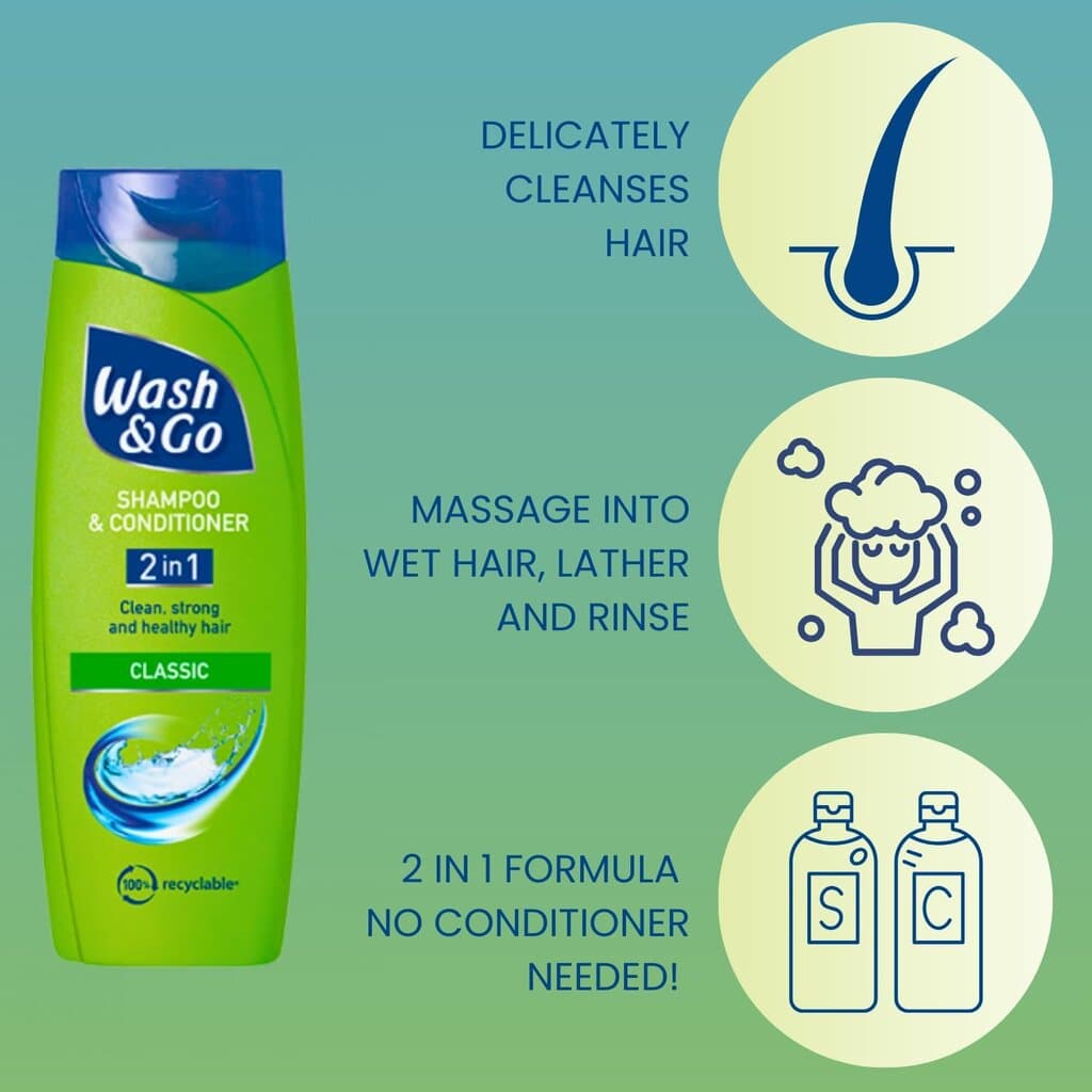 Wash & Go Classic 2 in 1 Shampoo & Conditioner 4