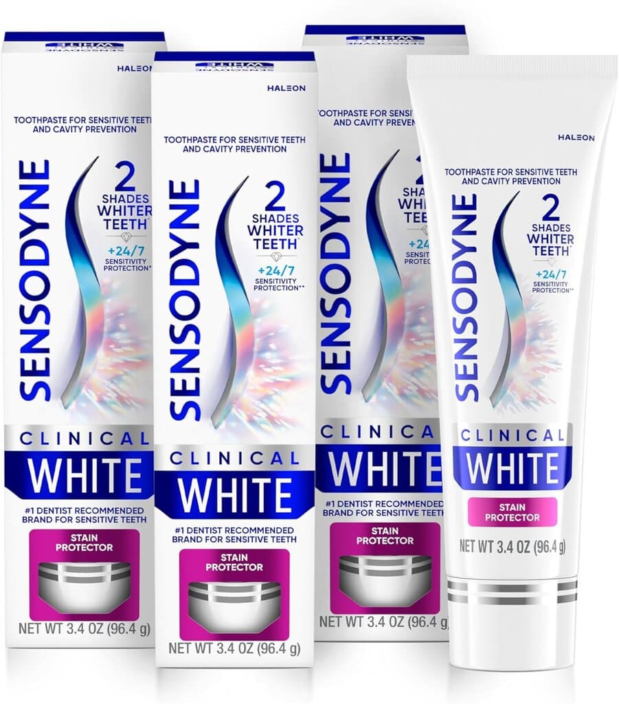 Sensodyne Clinical White Teeth Whitening Toothpaste - 4 x 75 ml