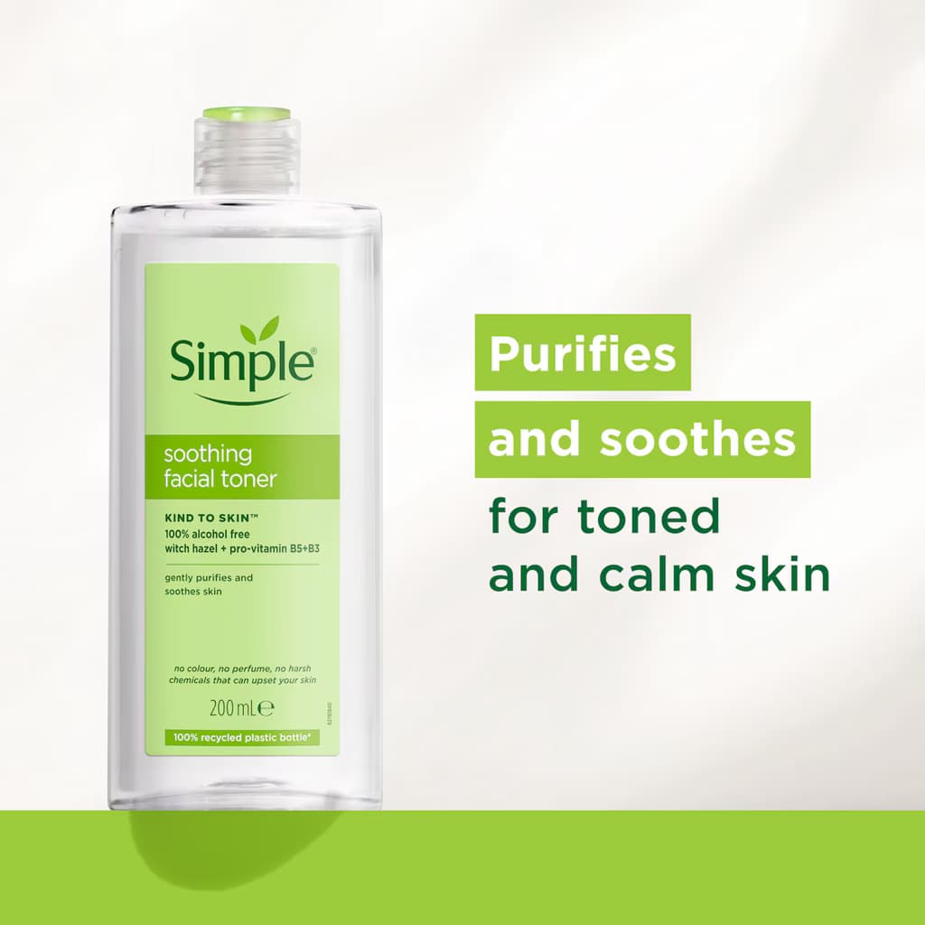 Simple Kind to Skin Soothing Facial Toner - 200 ml 2