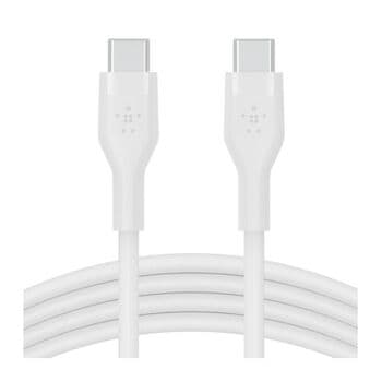 كابل بيلكين بوست تشارج فليكس USB-C إلى USB-C سيليكون - CAB009bt1MWH (أبيض)