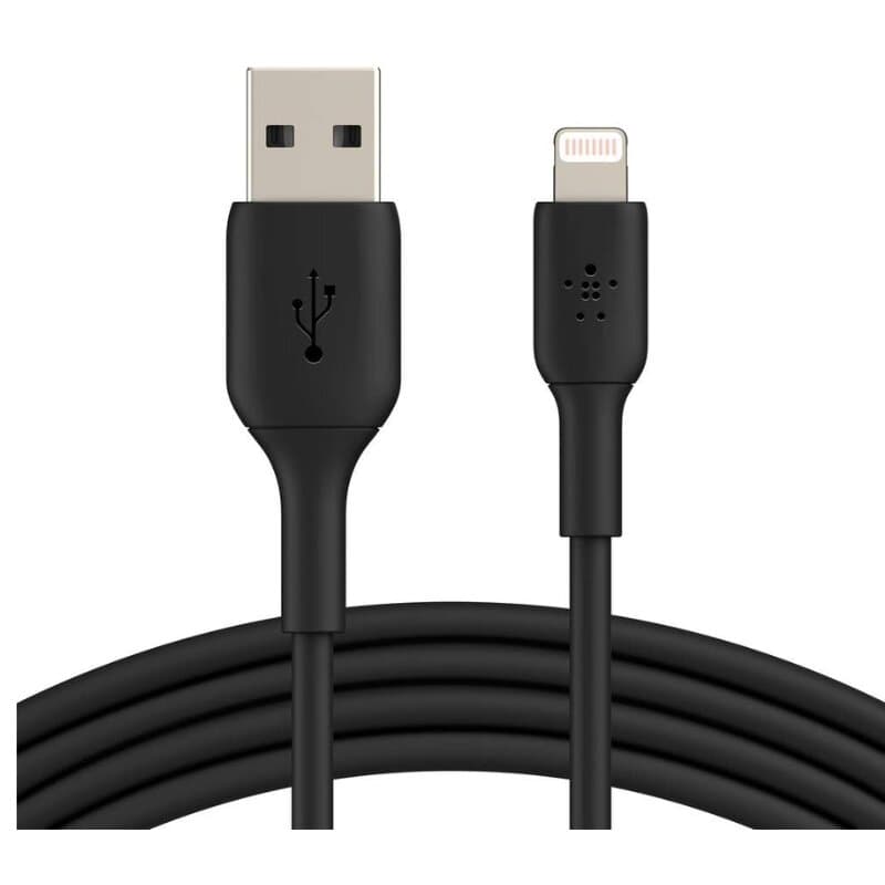 Belkin BoostCharge Lightning to USB-A Cable 1m - CAA001bt1MBK2PK (Black) 1