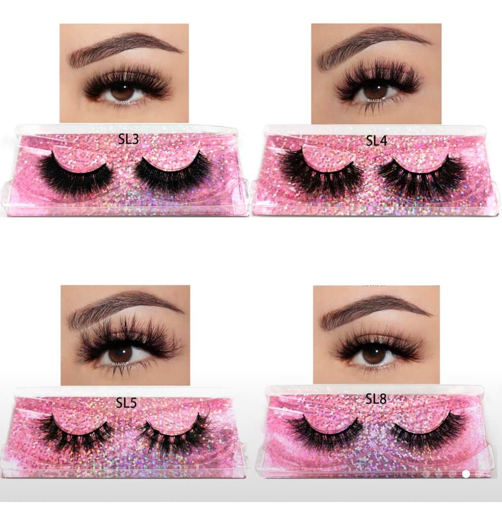 4x Pair Luxury 3D False Eyelashes Set (SL3, SL4, SL5 & SL8)