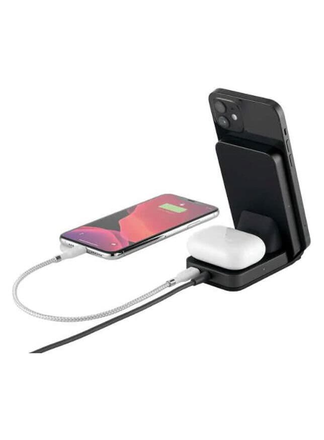 UBIO LABS 2-in-1 Wireless Charging Stand, Black 3