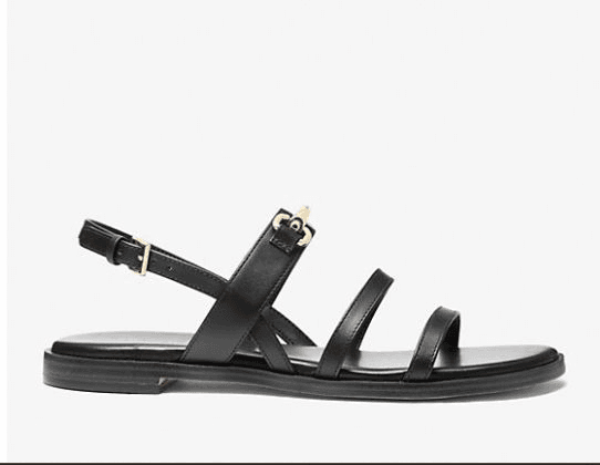 michael kors Carson Signature Logo and Leather Sandal/8.5M 2