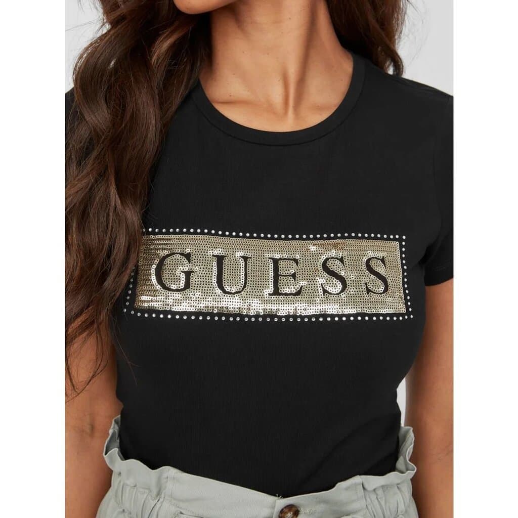 GUESS Steel Sequin Foil Tee 2