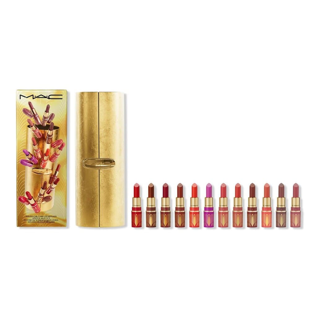MAC Golden Girls Mini Lustreglass Lipstick Vault,/ 1 Piece 1.5G 2