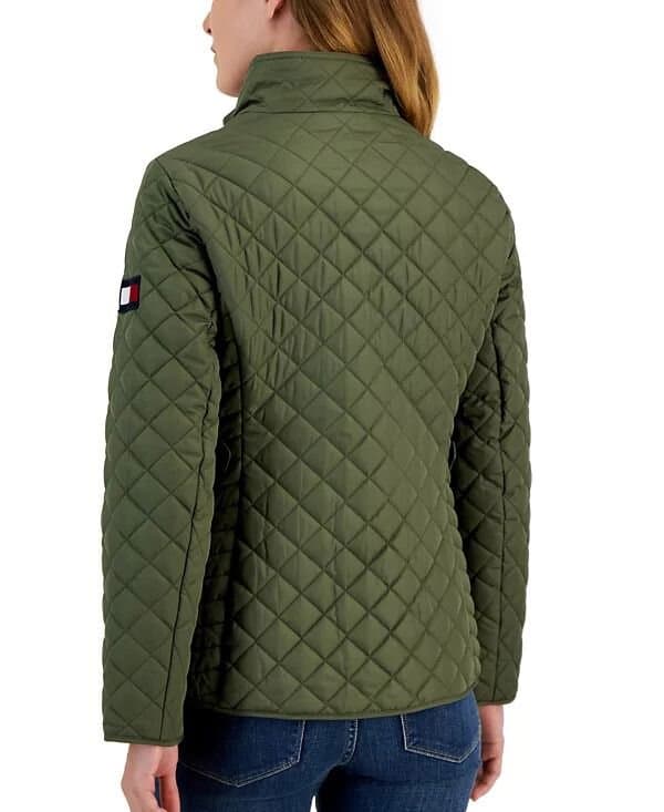 Tommy Hilfiger Women's Quilted Zip-Up Jacket/L 2