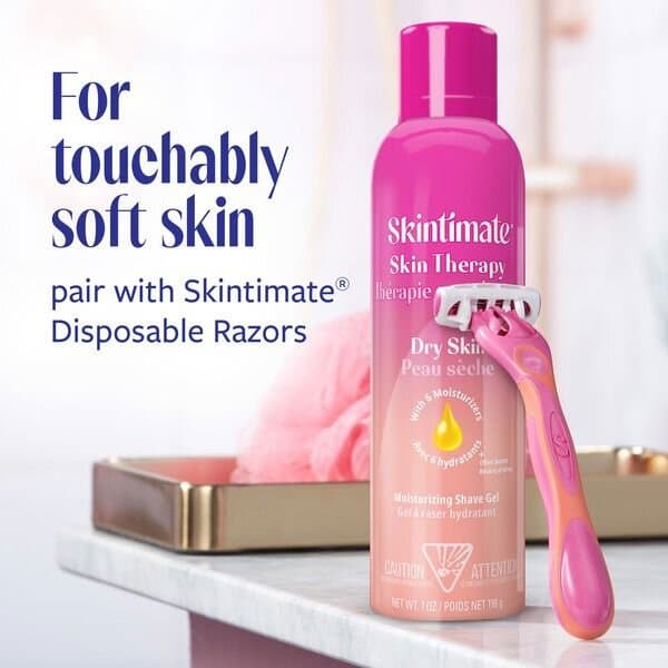Skintimate Dry Skin Women’s Shave Gel, Fresh Scent, Moisturizing Shaving Cream/269ml 2