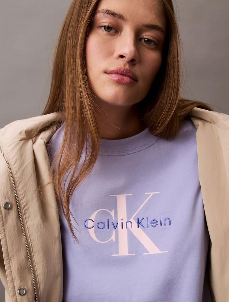 Calvin Klein Jeans  Monogram Logo Boxy T-Shirt/M 3