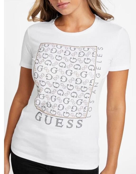 Guess Naty Crewneck Rhinestone Tee/M
