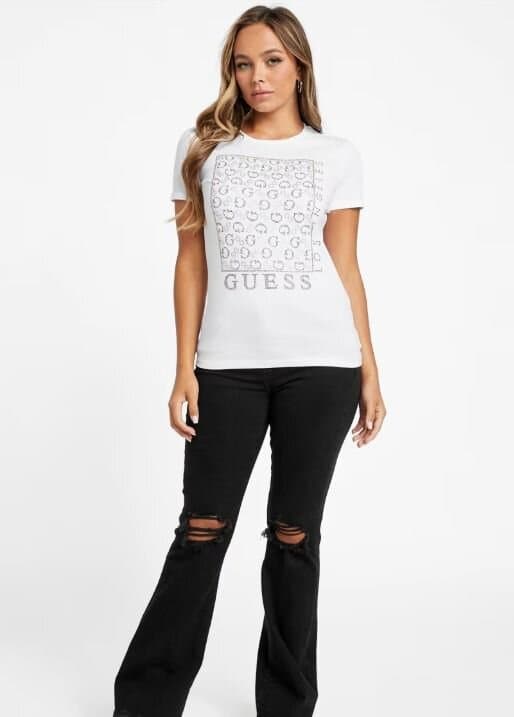 Guess Naty Crewneck Rhinestone Tee/M 2