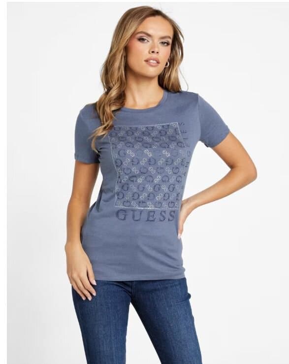 Guess Naty Crewneck Rhinestone Tee/m