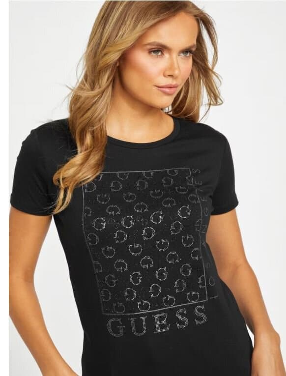 Guess Naty Crewneck Rhinestone Tee/M