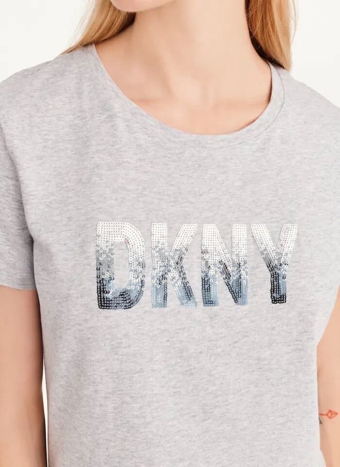 DKNY Sequin Logo Tee/XS 2