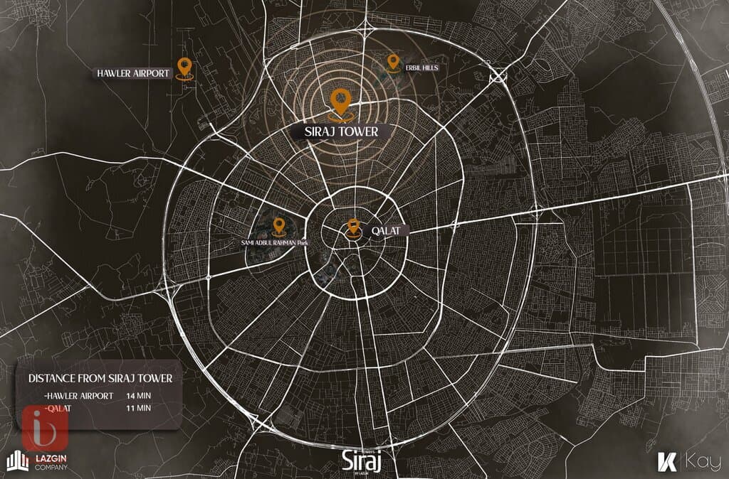 Apartment for sale in erbil 100 meter street