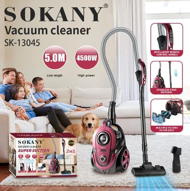 SOKANY Vacuum Cleaner - SK-13045 (Pink) 2