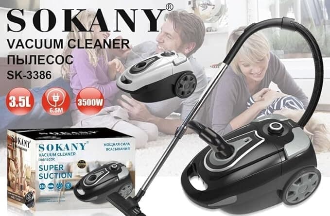 SOKANY Vacuum Cleaner - SK-3386 (Black) 2