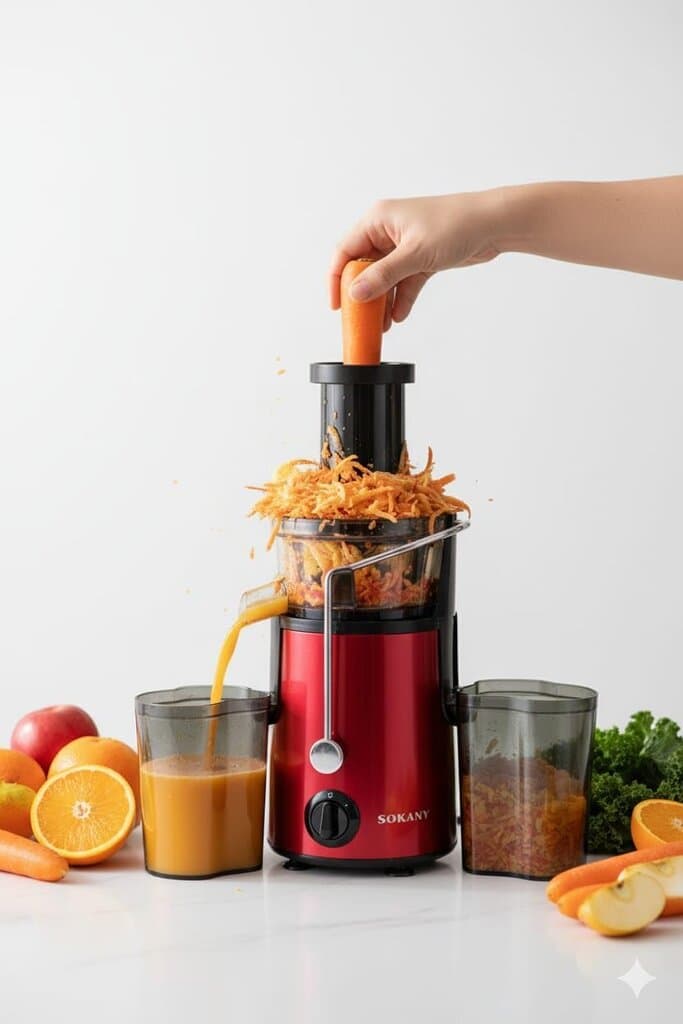 SOKANY Juicer Extractor - SK-4001 (Red) 2