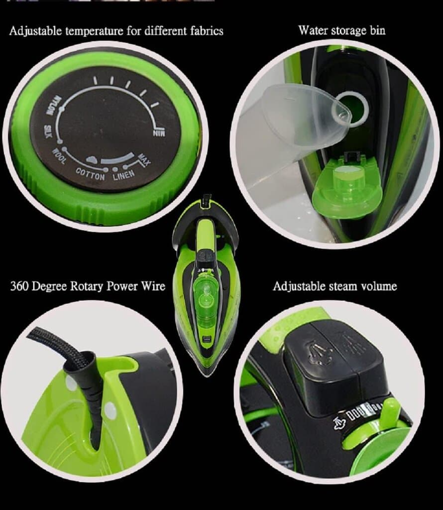 SOKANY Wireless Iron - AJ-2085 (Green) 5