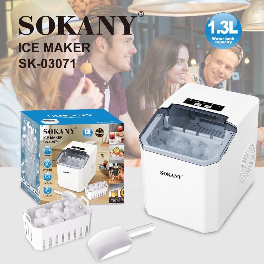 SOKANY Ice Maker - SK-03071 (White) 3