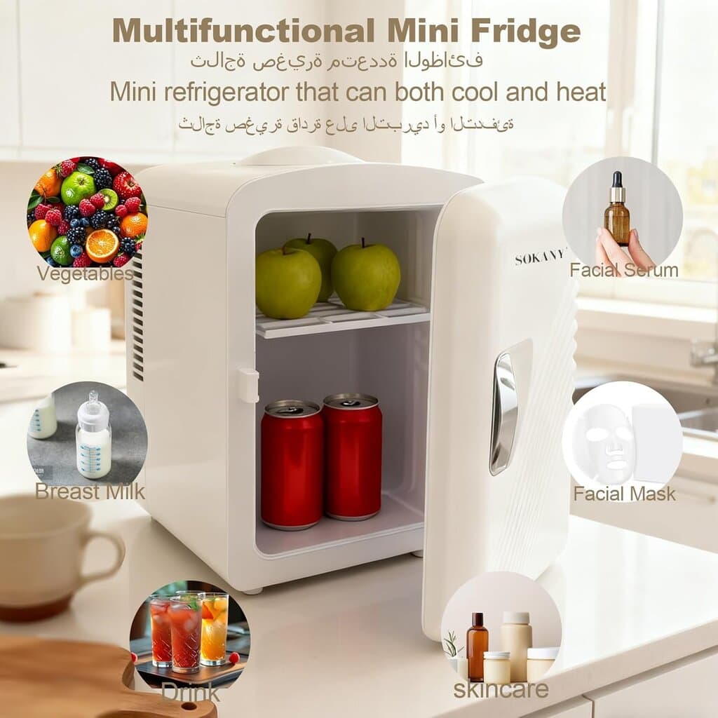 SOKANY Home & Car Refrigerator - SK-21024 (White) 4
