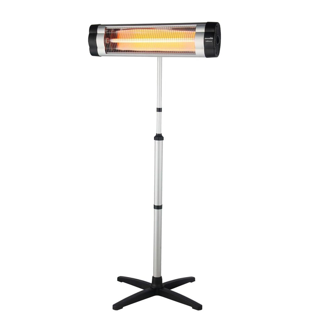 Moonlife MidiMoon 2000W Quartz Heater with Holder - MF023 (Black)