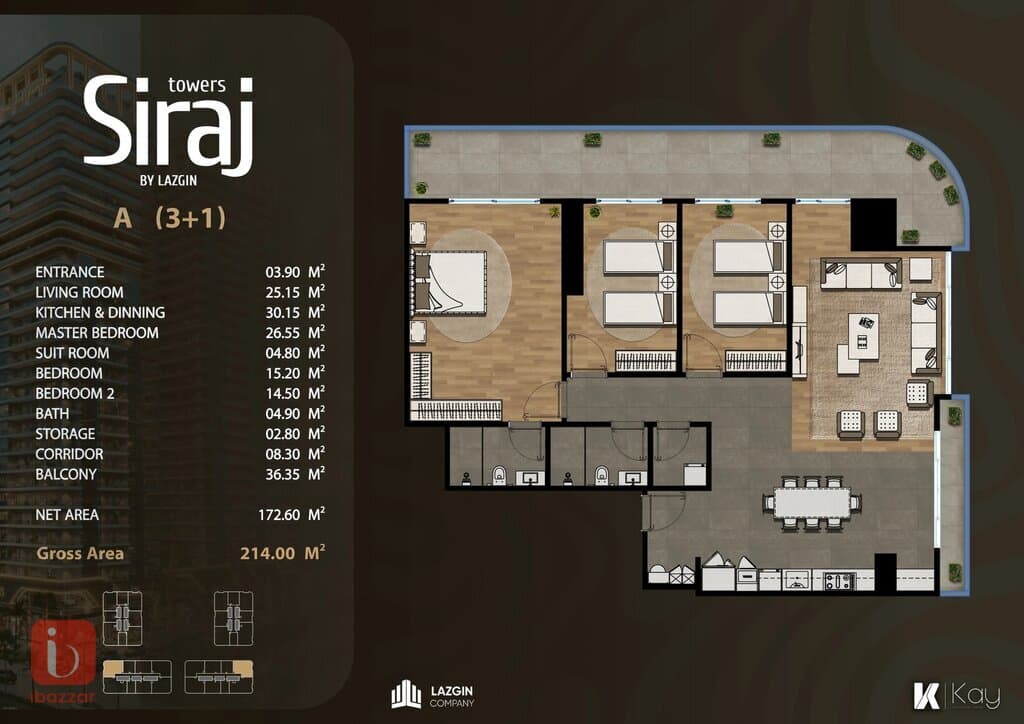 Apartment for sale in erbil 100 meter street