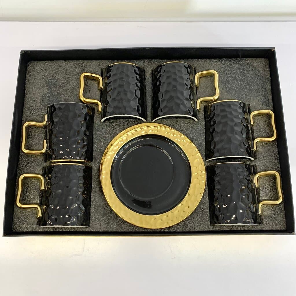 Coffee Cup Set - C-8006 - Black (M)