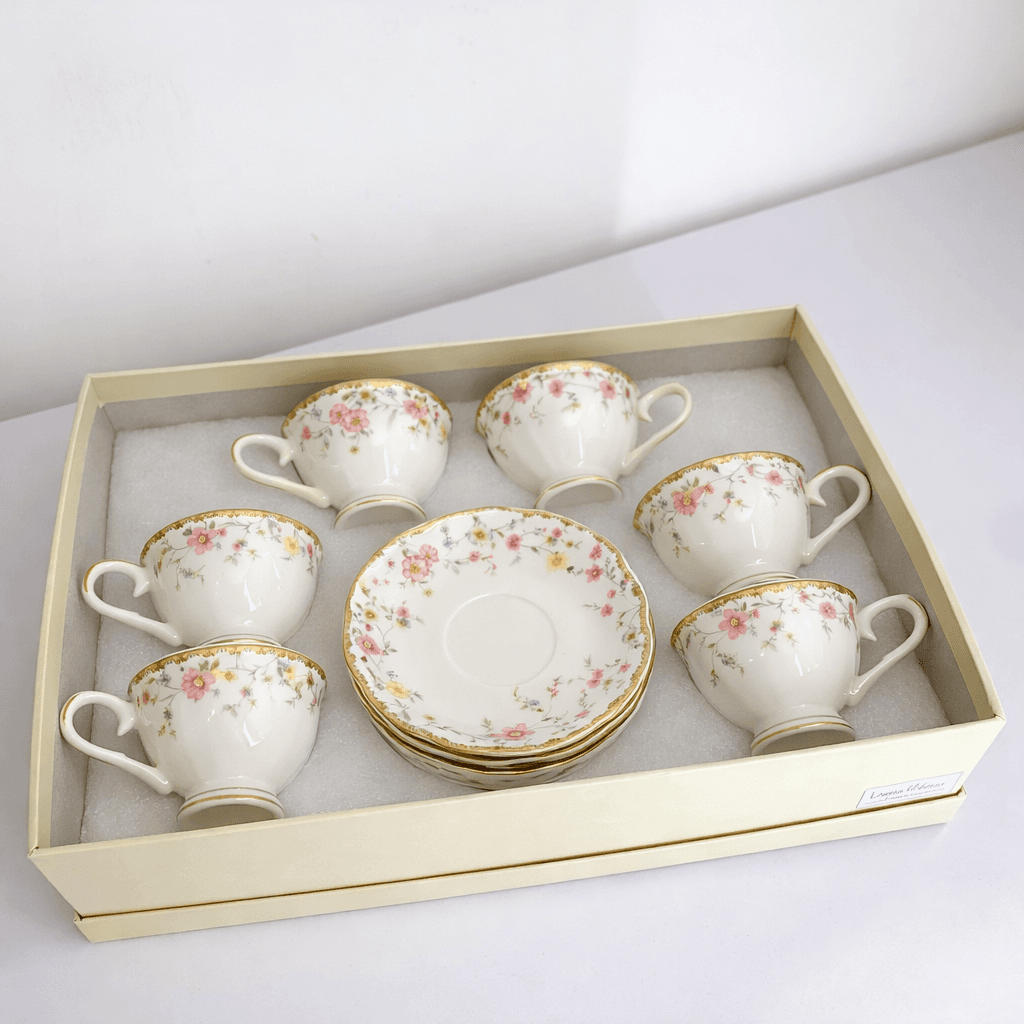 Ceramic Coffee Cup Set - Light Pink