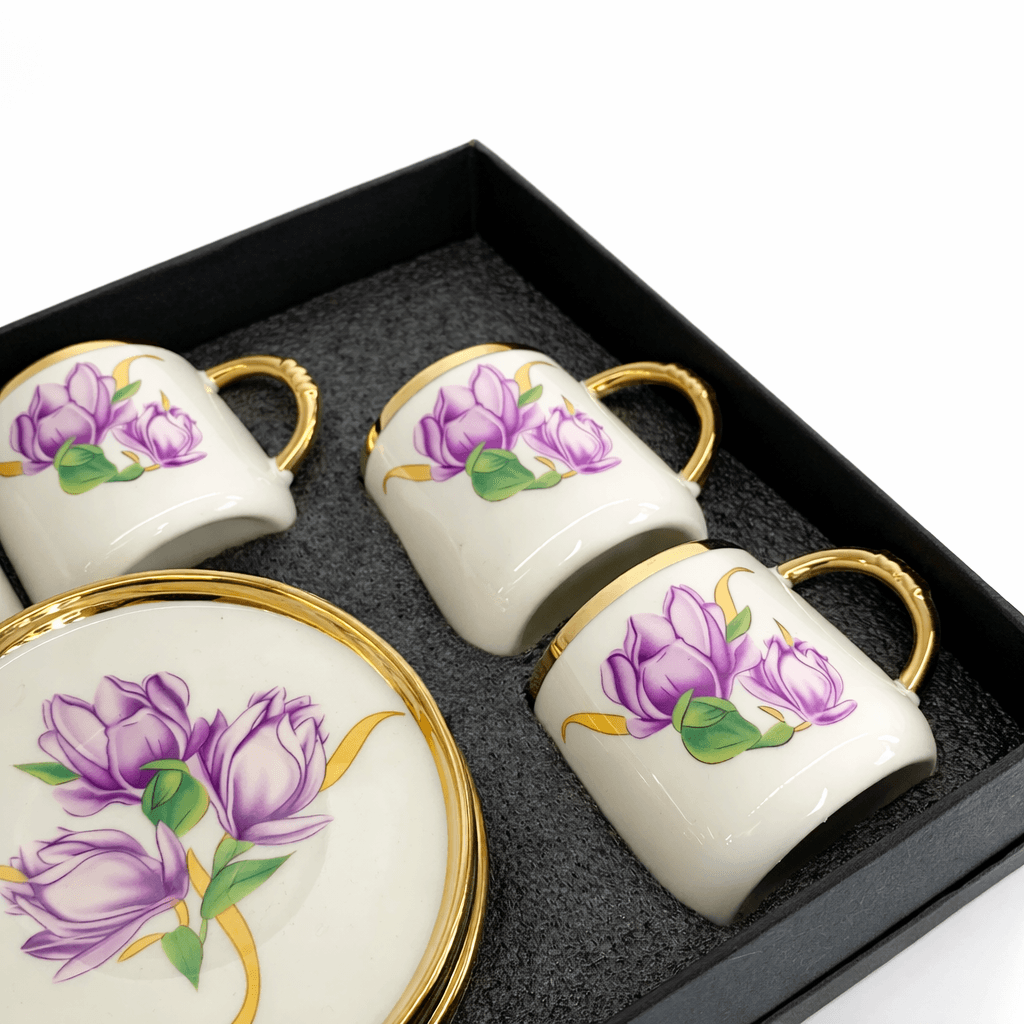 Ceramic Coffee Cup Set - Orange 2