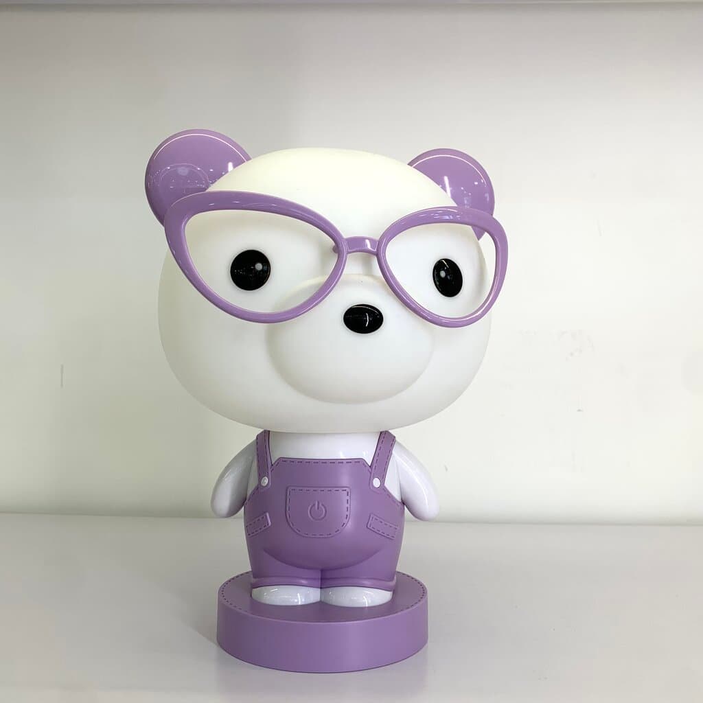 Bear Night Lamp - Purple (M)