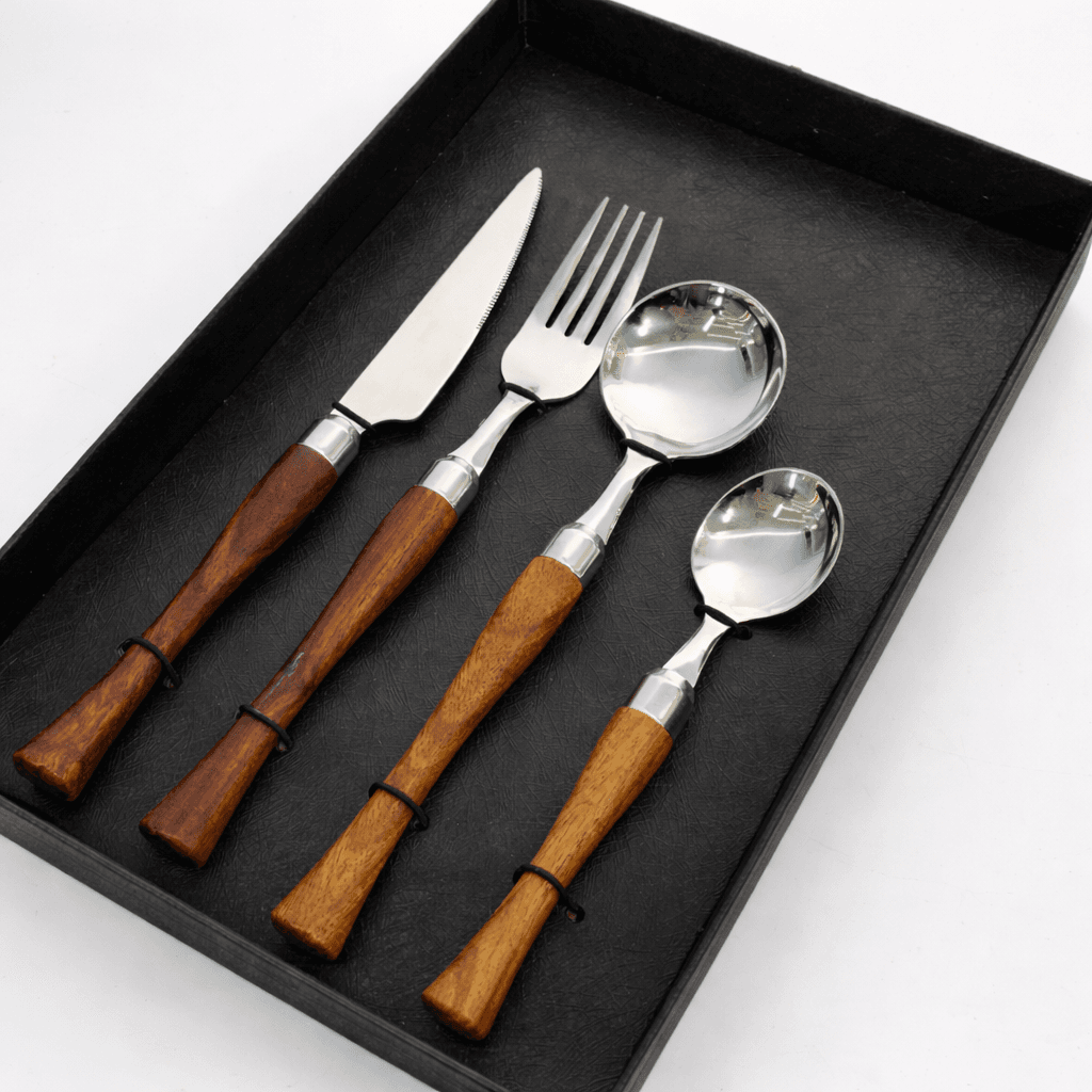 Stainless Steel Cutlery Set - Silver (4-Piece)