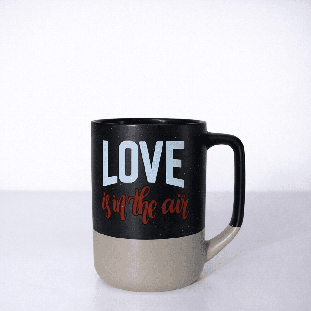 Modern Ceramic Cup - Black