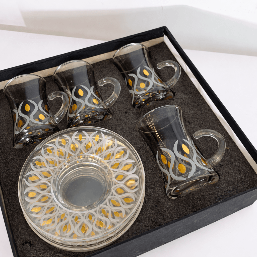 Tea Glass Set - Gold (6-Piece)