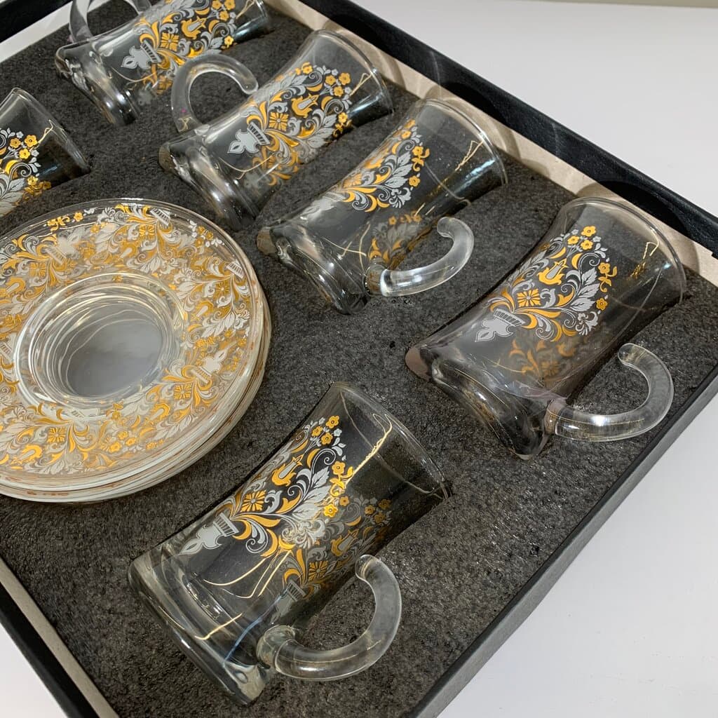Tea Glass Set - Gold (6-Piece)