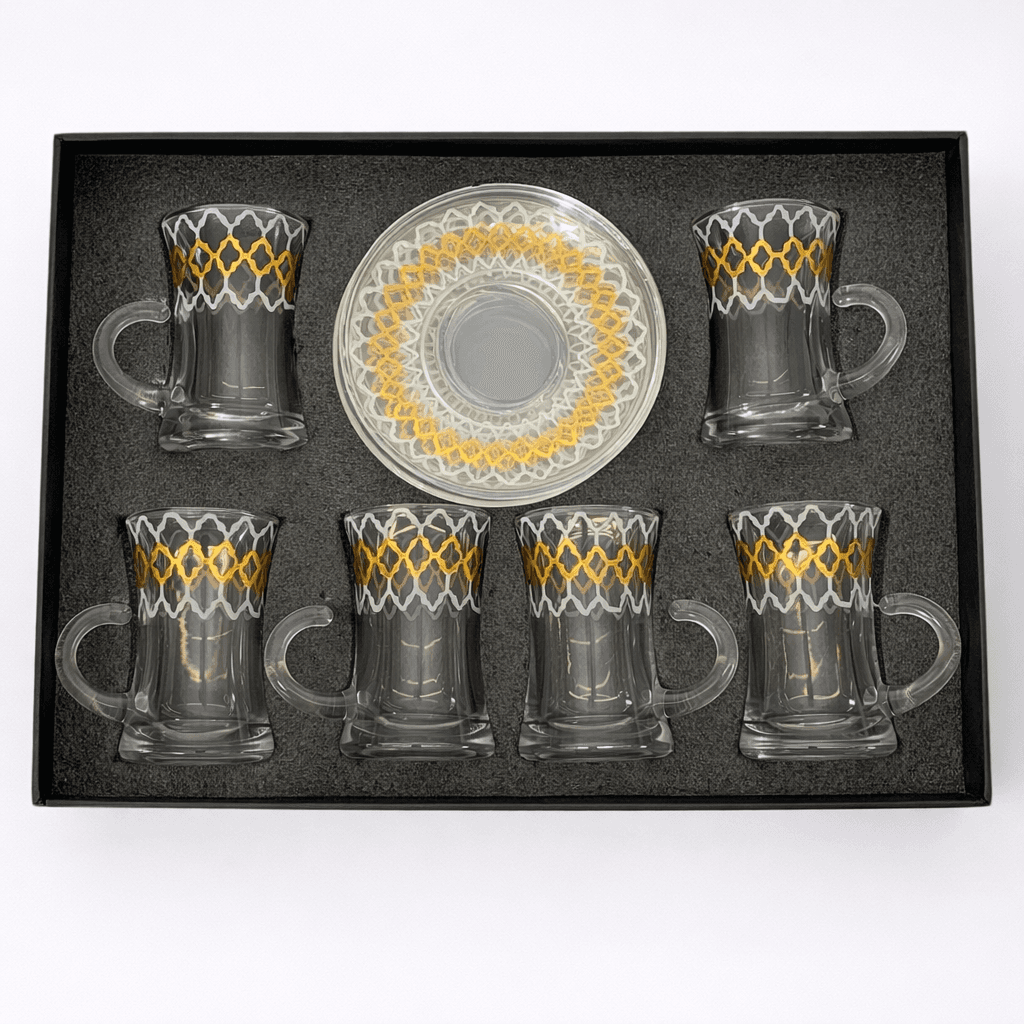 Tea Glass Set - Gold (6-Piece)
