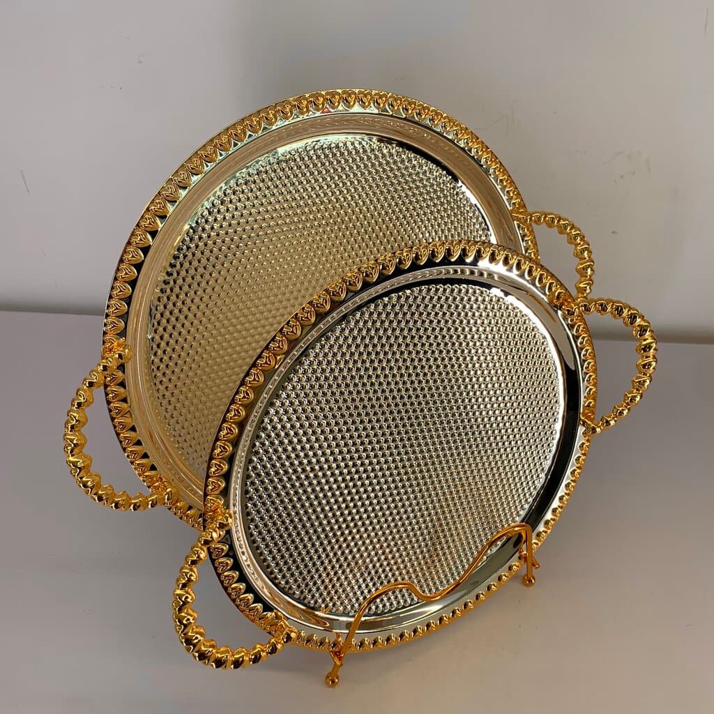 Serving Tray Set - Silver 2