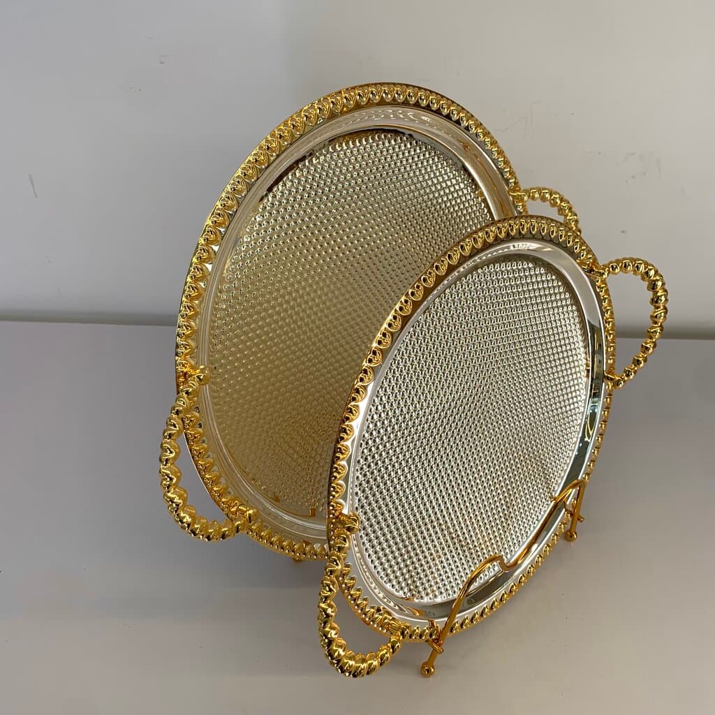 Serving Tray Set - Silver 3