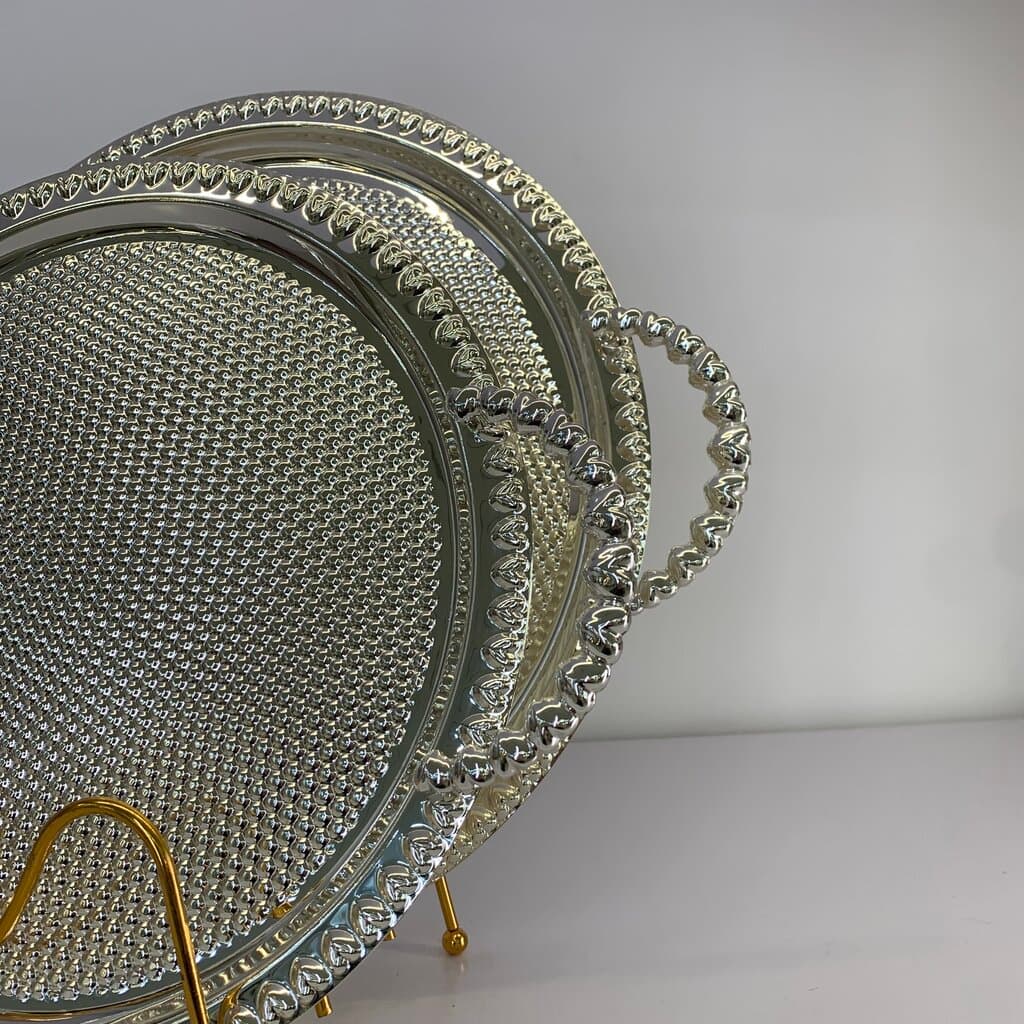 Serving Tray Set - Silver 2