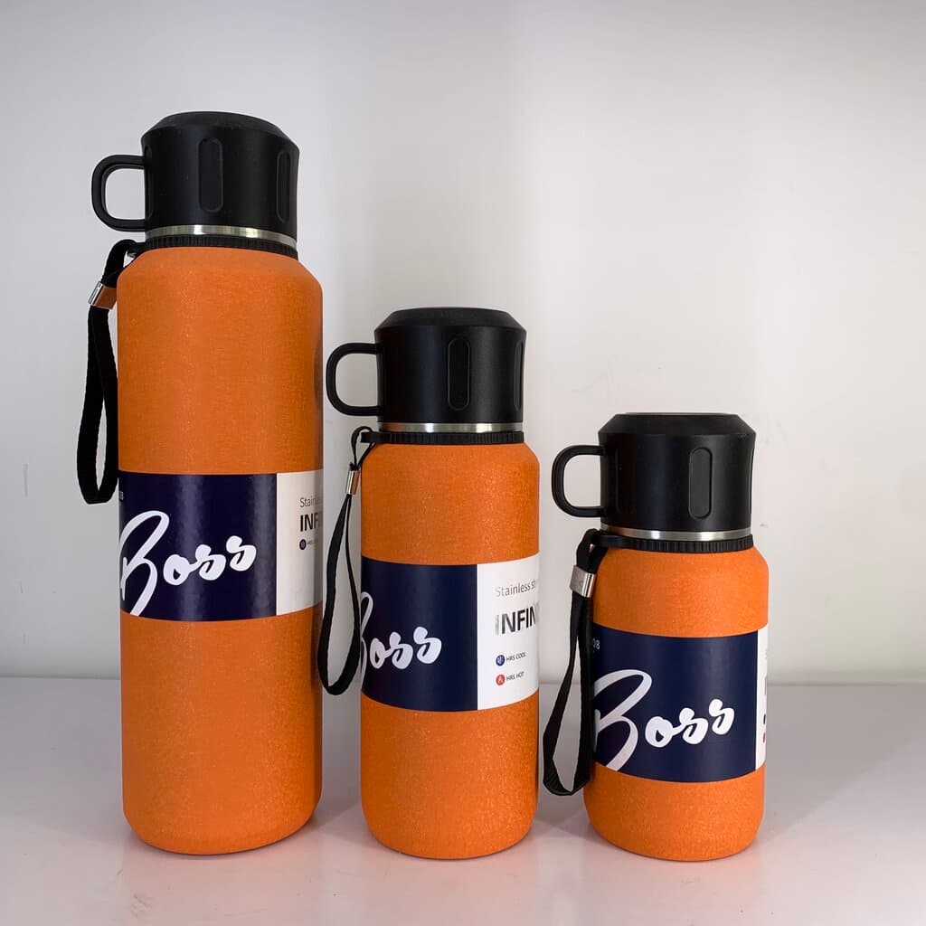 Stainless Steel Beverage Bottle - Orange (400ml ) 2