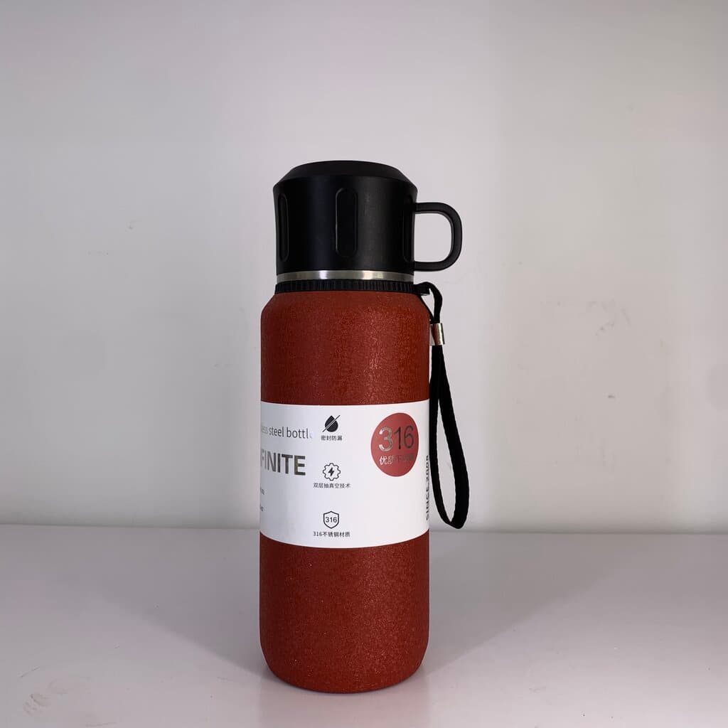 Stainless Steel Beverage Bottle - Red (600ml )